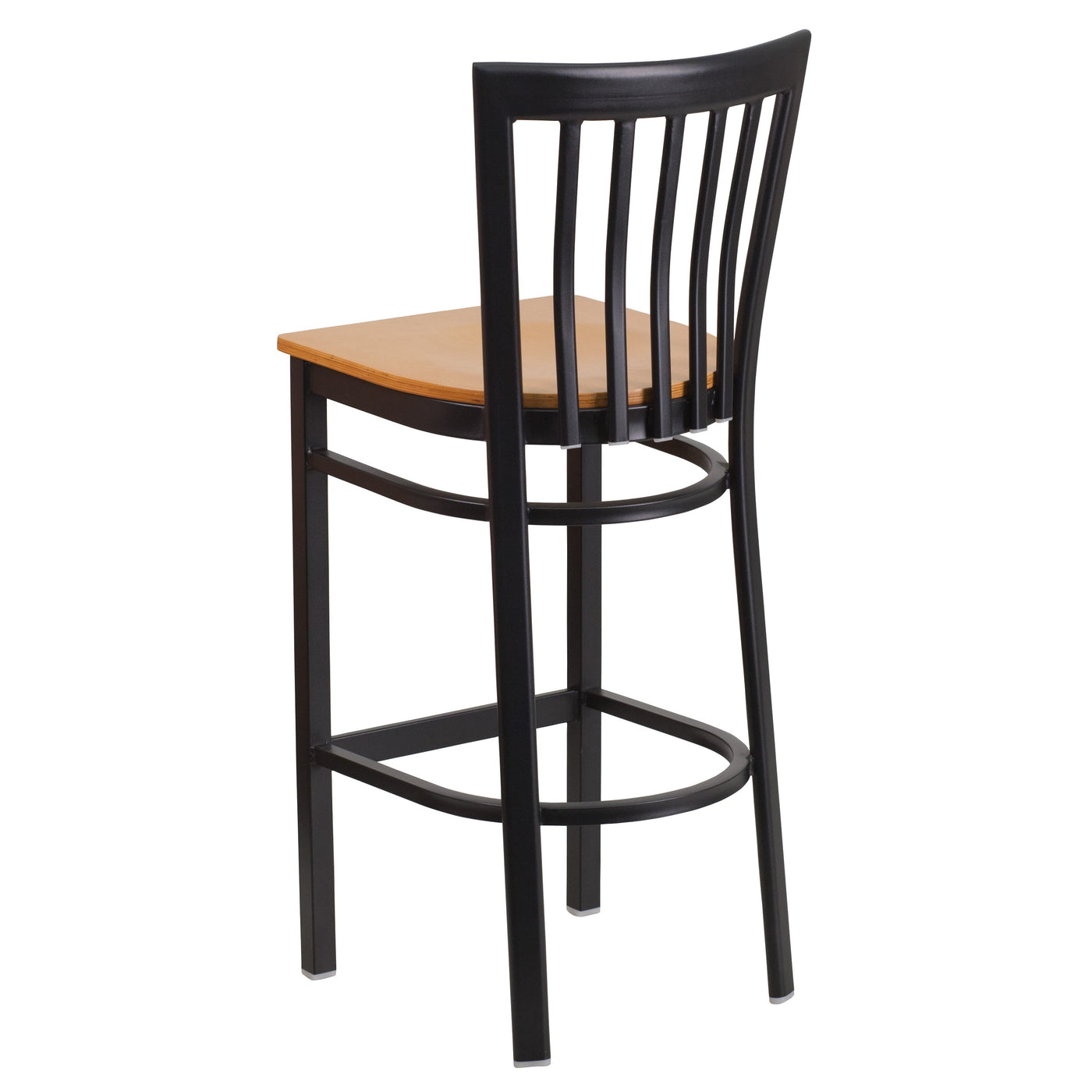 School House Back Metal Restaurant Barstool