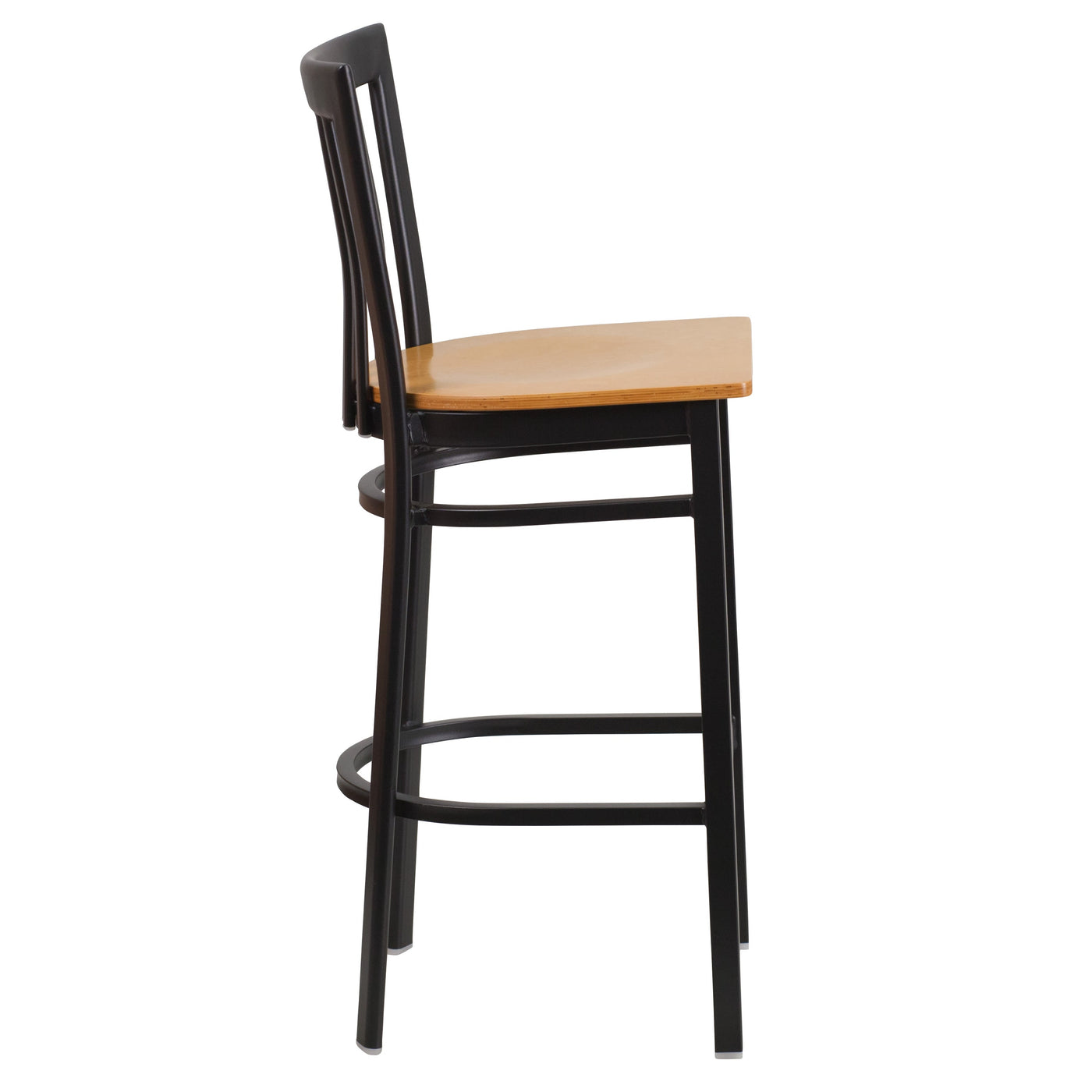 School House Back Metal Restaurant Barstool