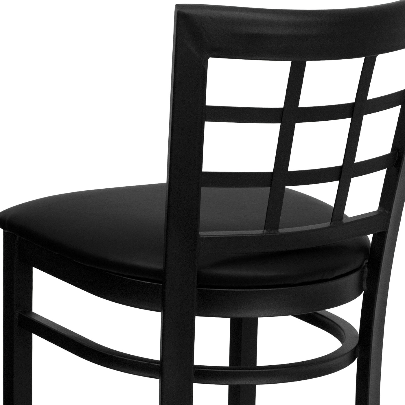 Window Back Metal Restaurant Barstool