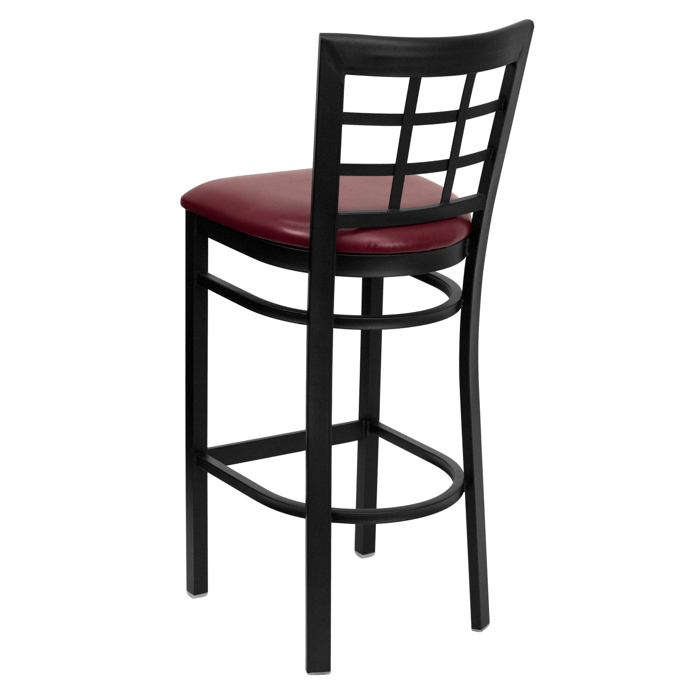 Window Back Metal Restaurant Barstool