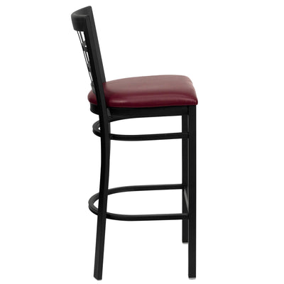 Window Back Metal Restaurant Barstool