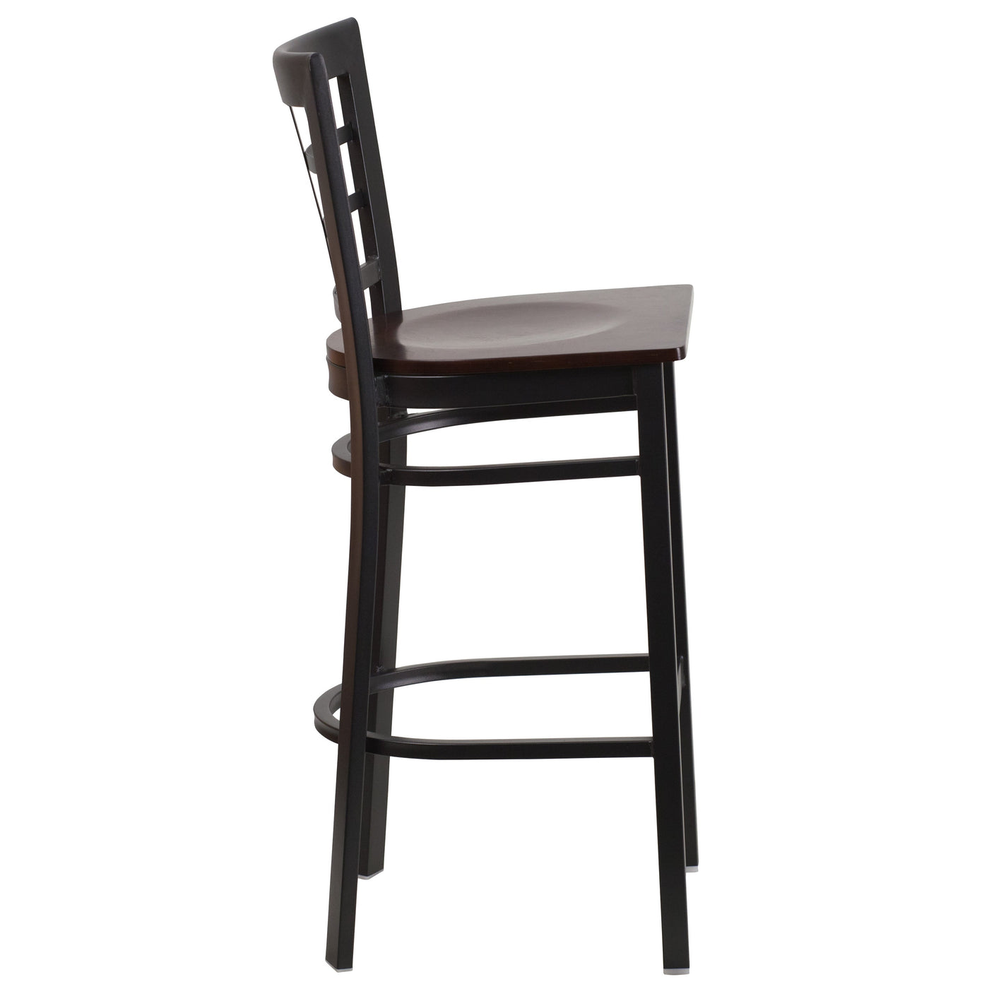 Window Back Metal Restaurant Barstool