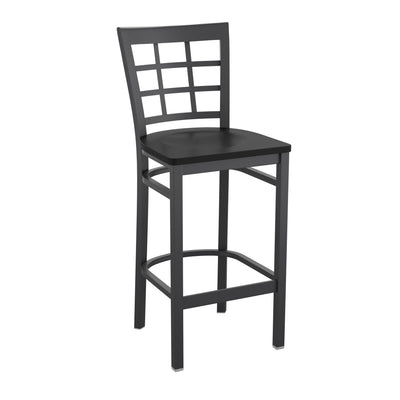 Window Back Metal Restaurant Barstool