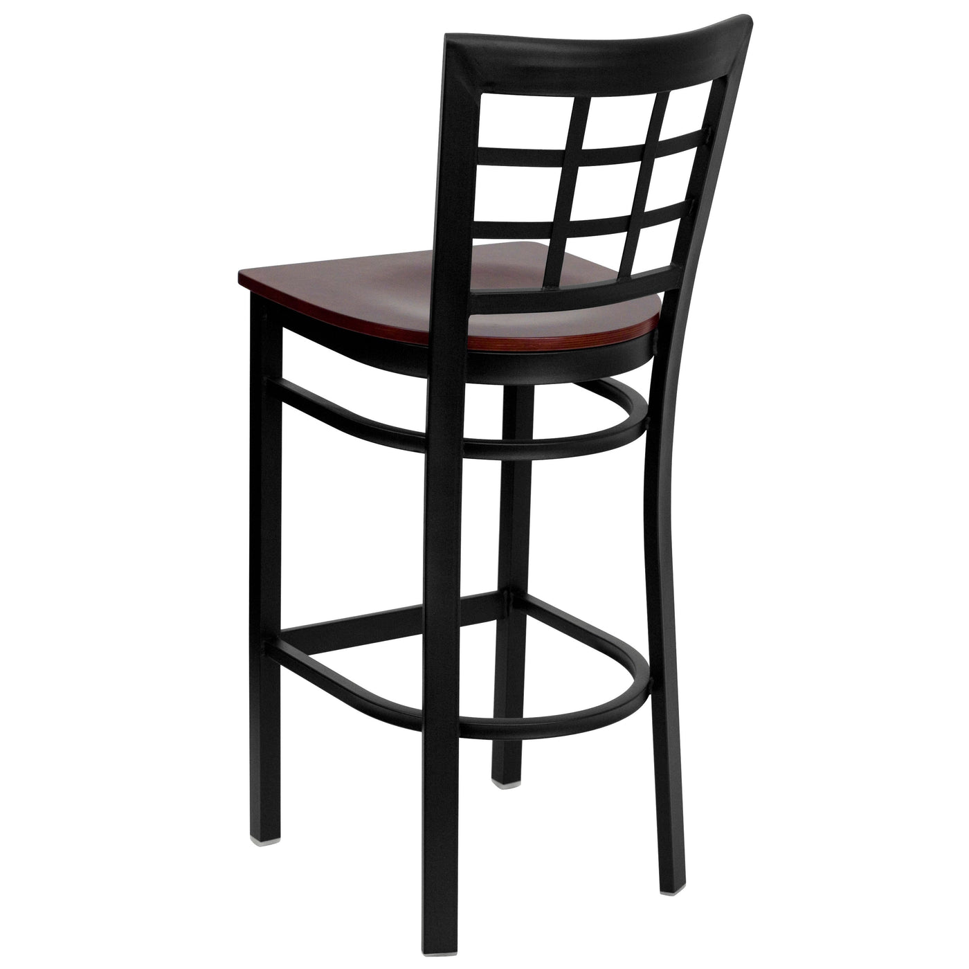 Window Back Metal Restaurant Barstool