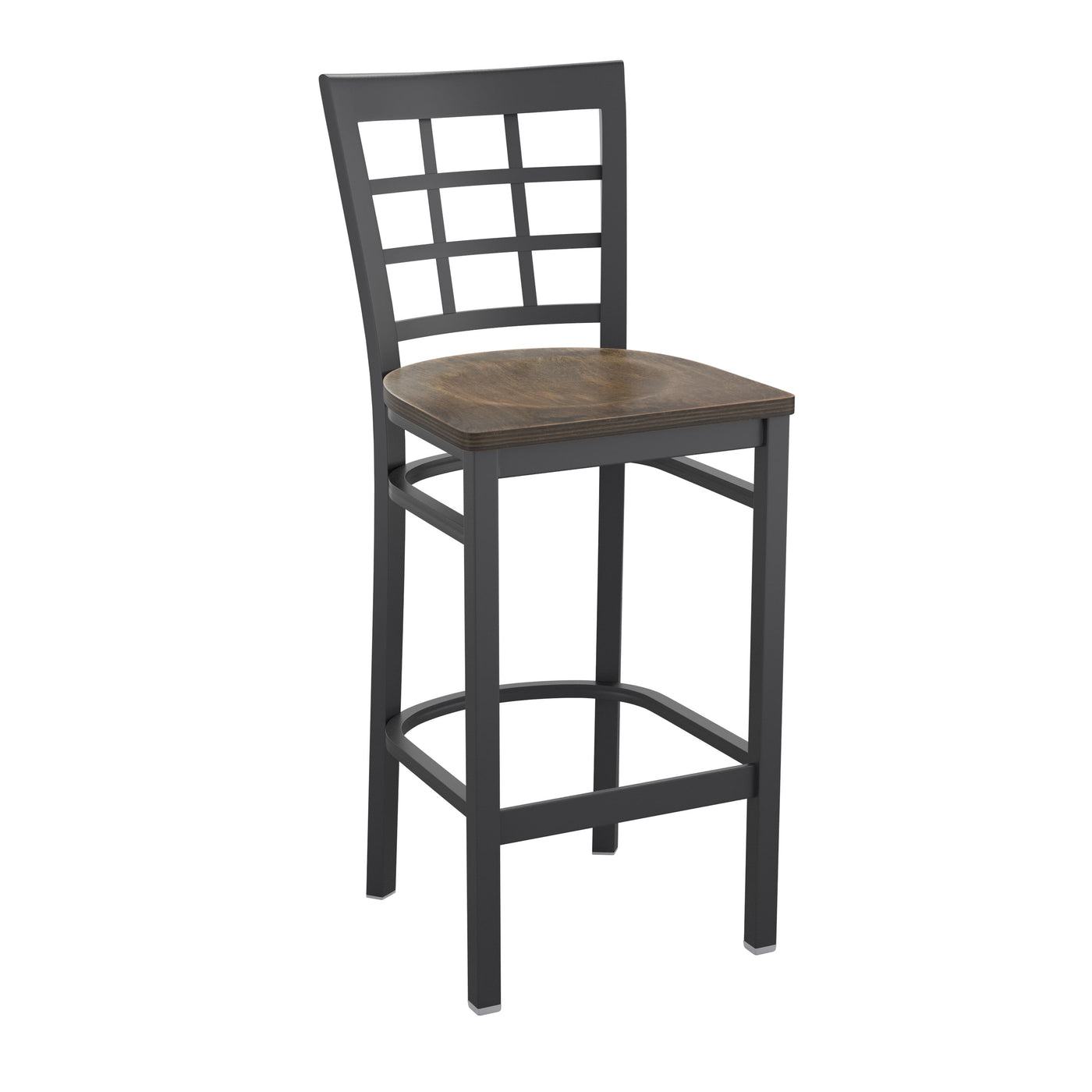 Window Back Metal Restaurant Barstool